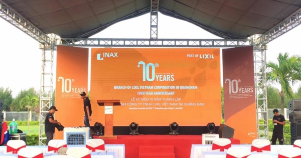 [CHO THUÊ] Màn hình Led Sự kiện “Lễ kỷ niệm 10 năm thành lập chi nhánh Công ty TNHH Lixil Việt Nam”